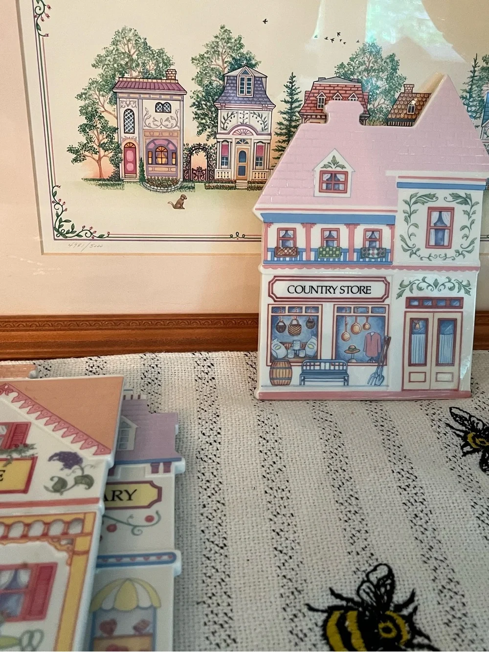 LENOX Village Country Store Decorative Trivet, Vintage 1990s